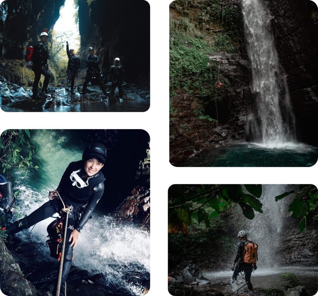 Volcanic canyon corridor — Yakushima, Japan