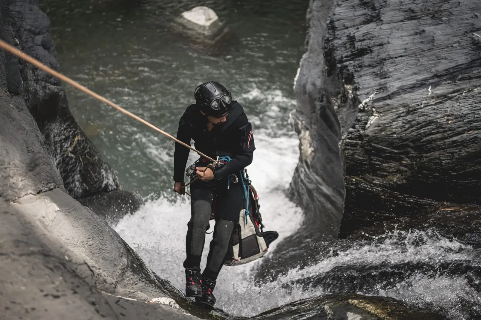 Canyoning training — V1 to V4 plus bolting workshop