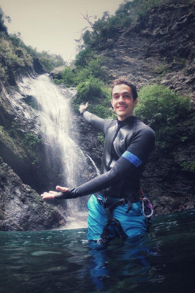 Portrait of JUST Canyoning Co-founder Julian