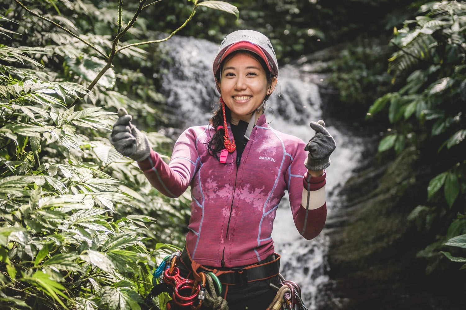 Portrait of Shirley, Canyoning Assistant.