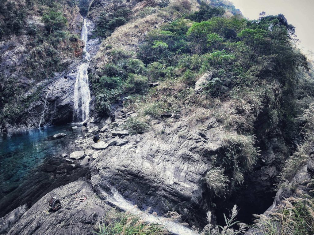 Beautiful jungle with a waterfall.